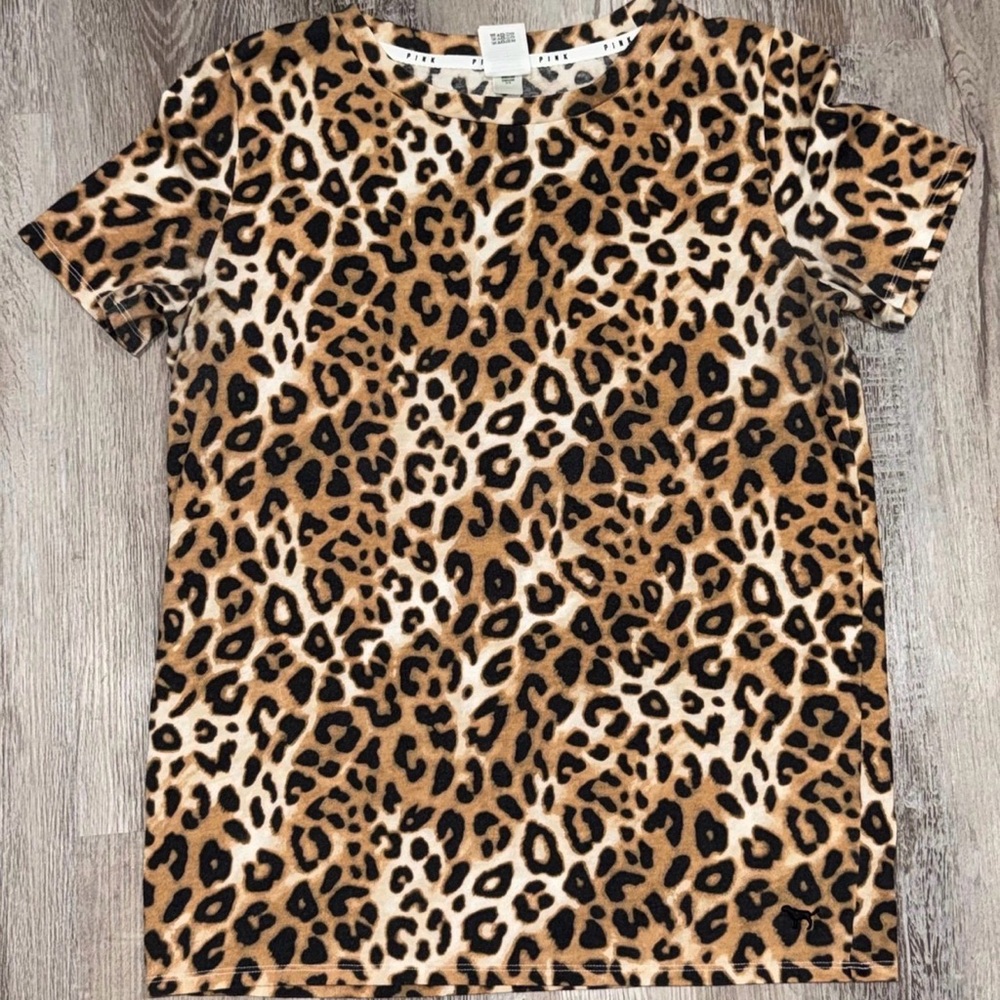 Victoria's Secret PINK Leopard Shirt Size Medium